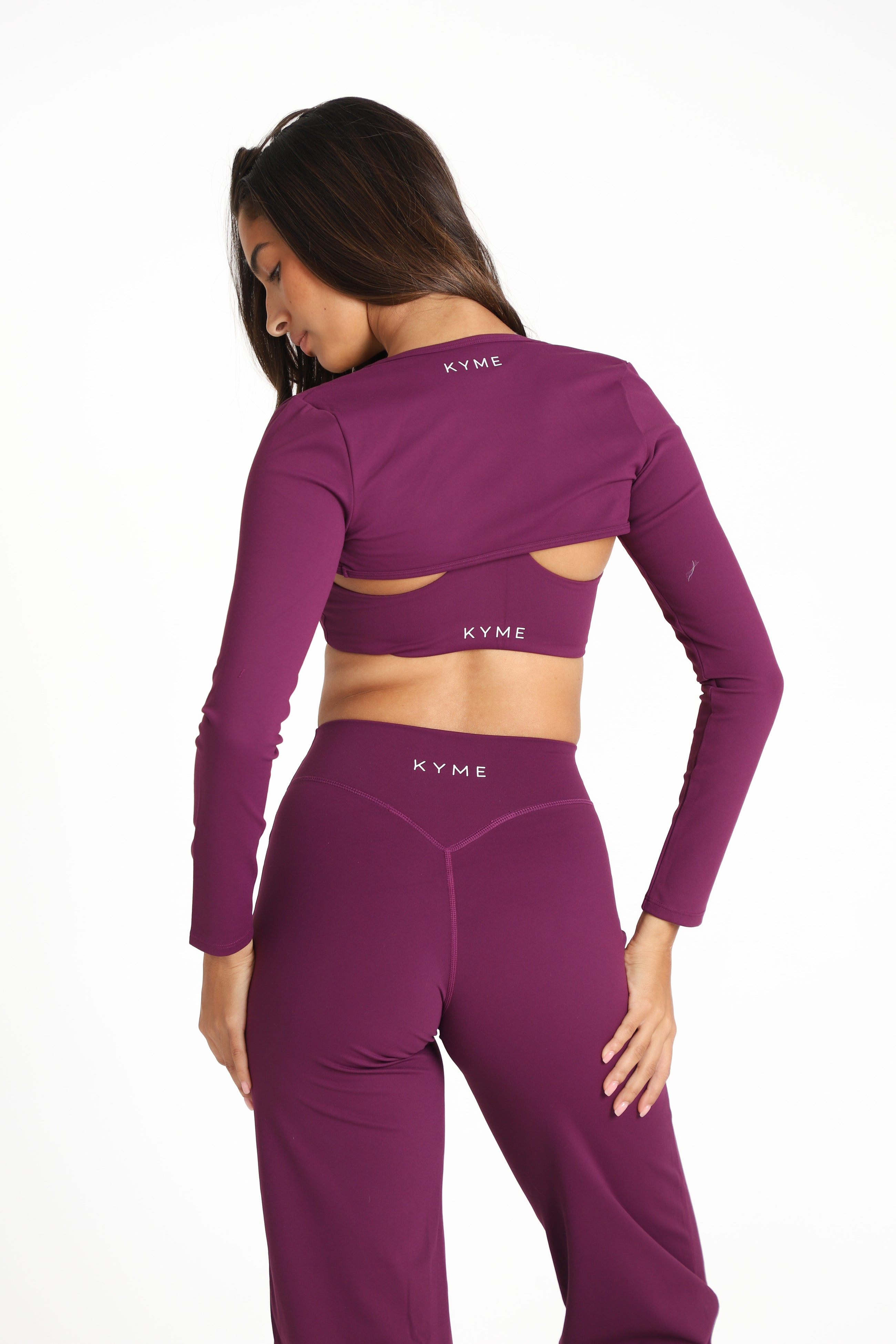 VEIL™ Long Sleeve Shrug - Plum