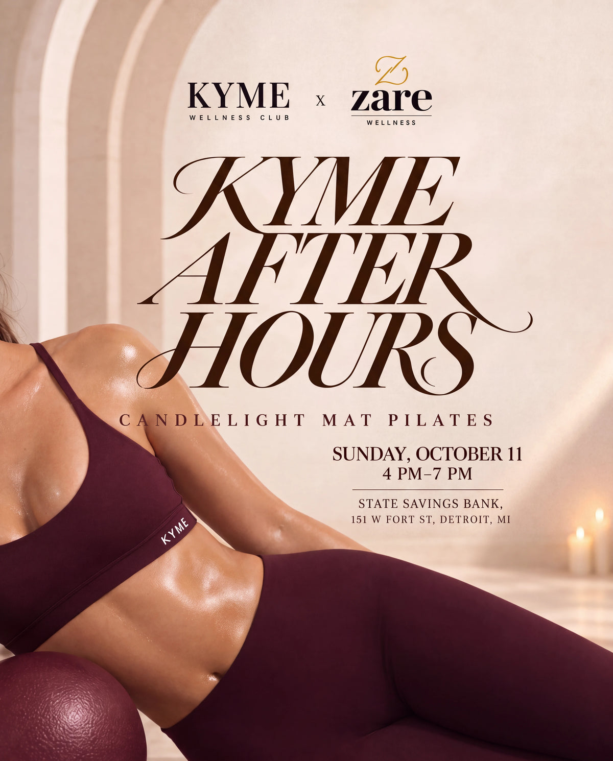 KYME x ZARE Pilates After Hours - Detroit, MI | October 11th