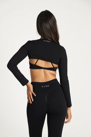 VEIL™ Long Sleeve Shrug - Black