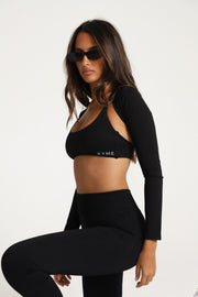 VEIL™ Long Sleeve Shrug - Black