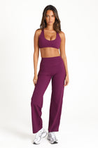 VEIL™ Straight Leg Pants - Plum