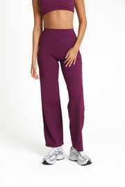 VEIL™ Straight Leg Pants - Plum