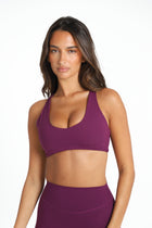 VEIL™ Racerback Bra -Plum