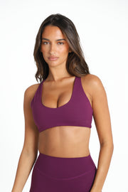 VEIL™ Racerback Bra -Plum