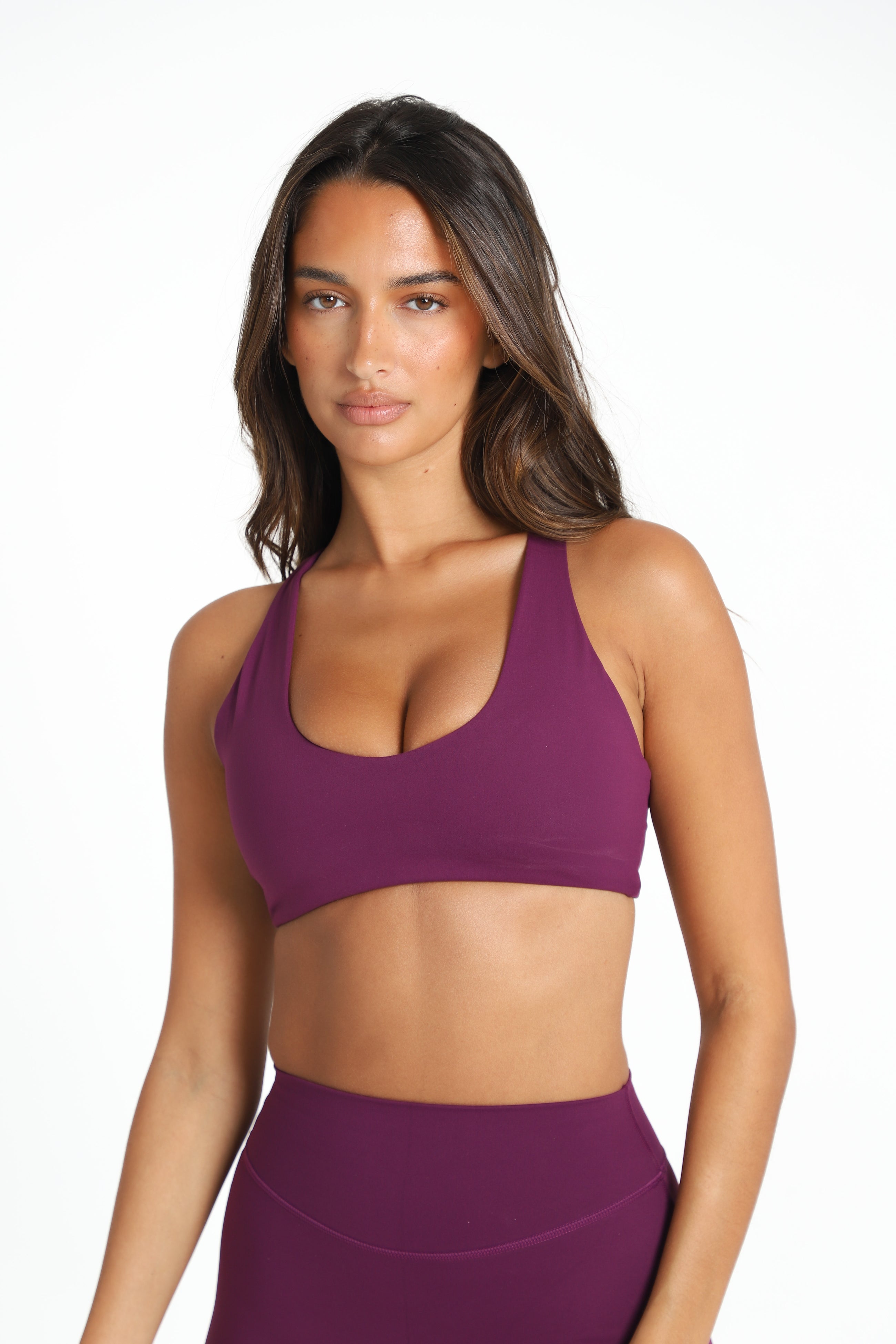 VEIL™ Racerback Bra -Plum