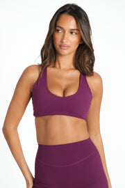 VEIL™ Racerback Bra -Plum