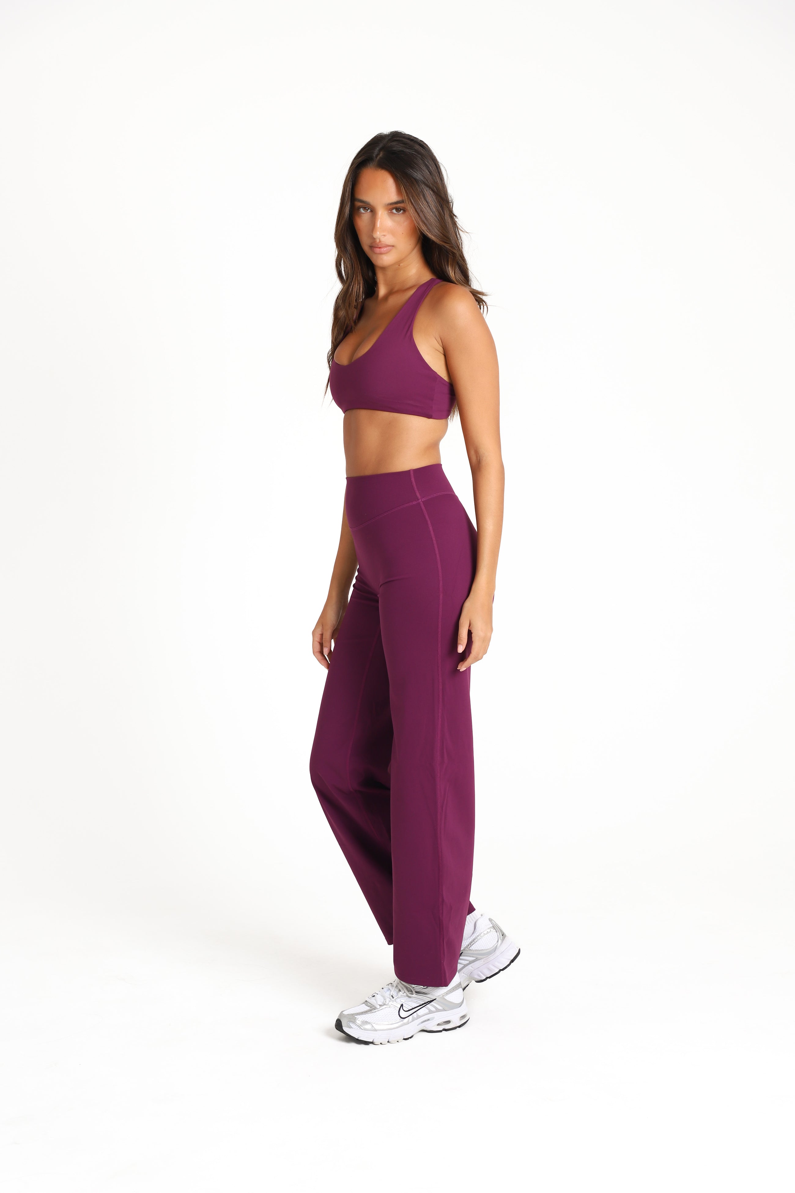 VEIL™ Straight Leg Pants - Plum