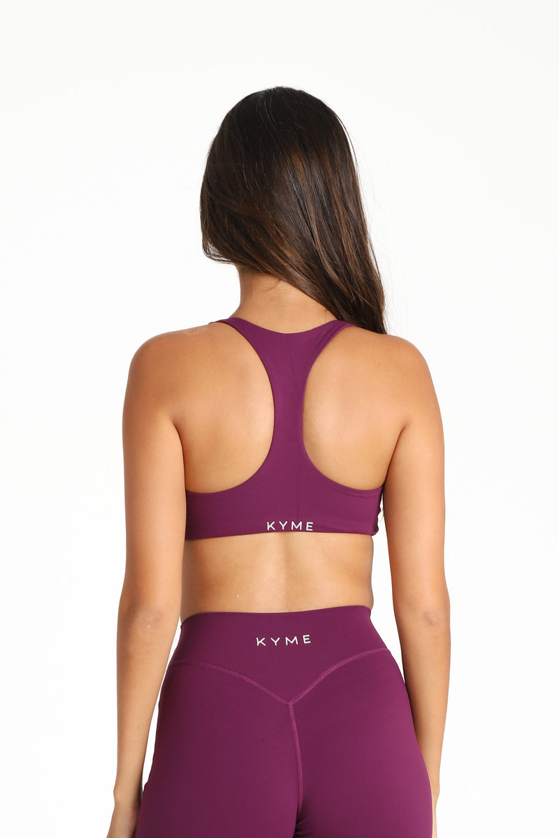 VEIL™ Racerback Bra -Plum
