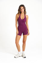 VEIL™ Halter Tank Top -Plum