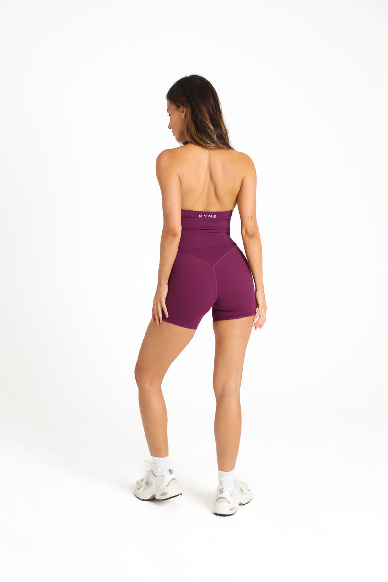 VEIL™ Halter Tank Top -Plum