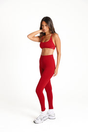 SCULPT™ Scrunch Leggings - Ruby