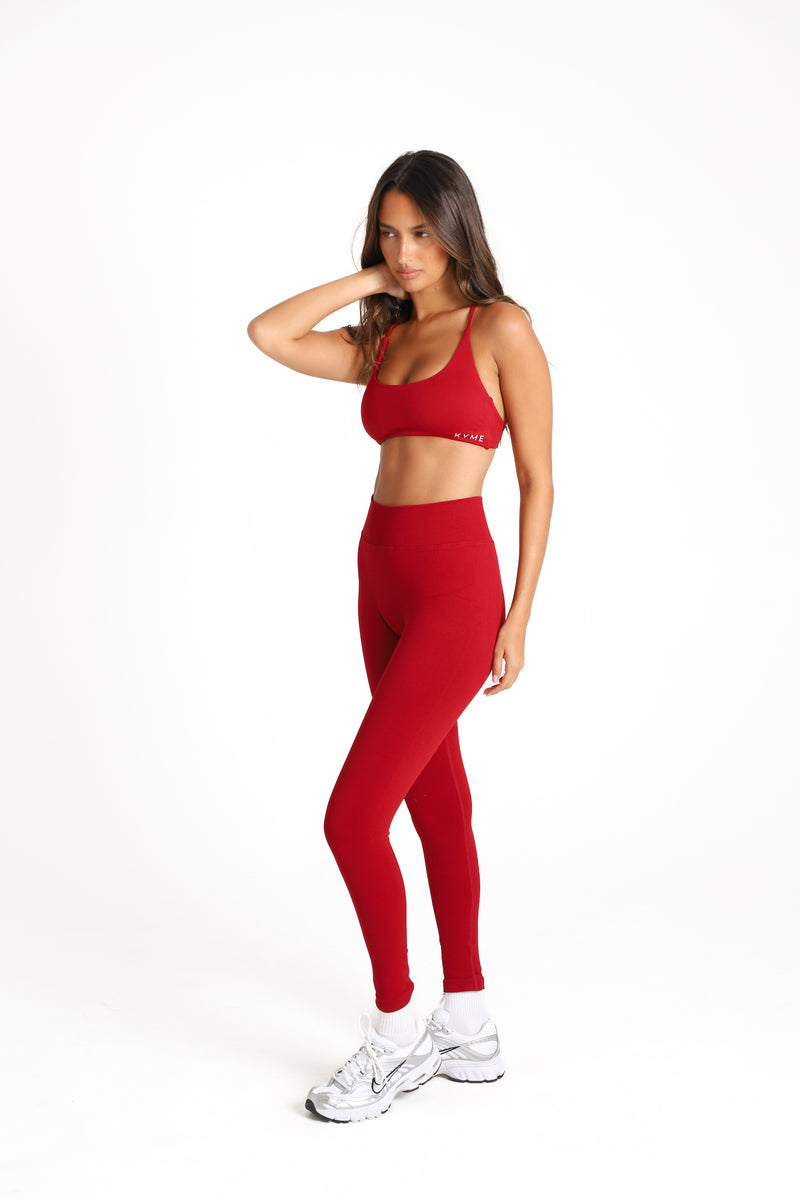 SCULPT™ Scrunch Leggings - Ruby