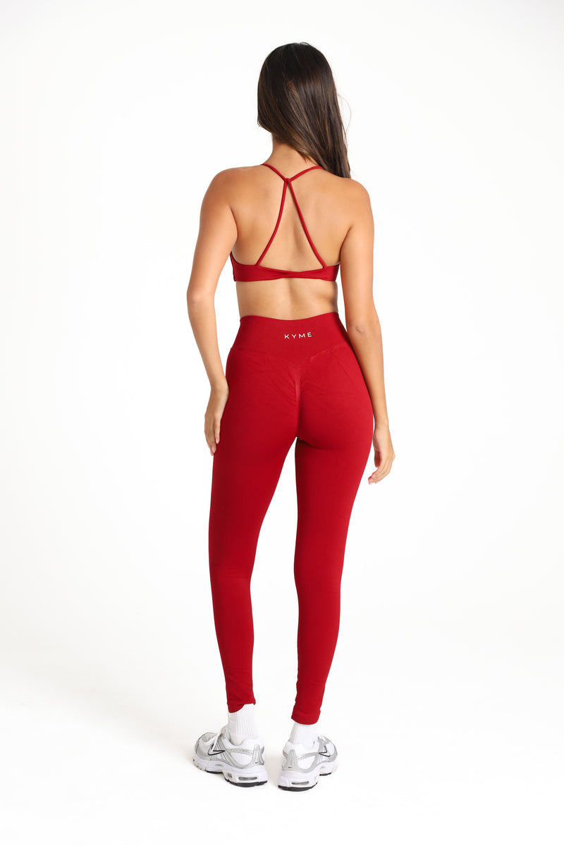 SCULPT™ Scrunch Leggings - Ruby