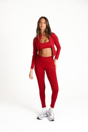 SCULPT™  Zip Jacket - Ruby