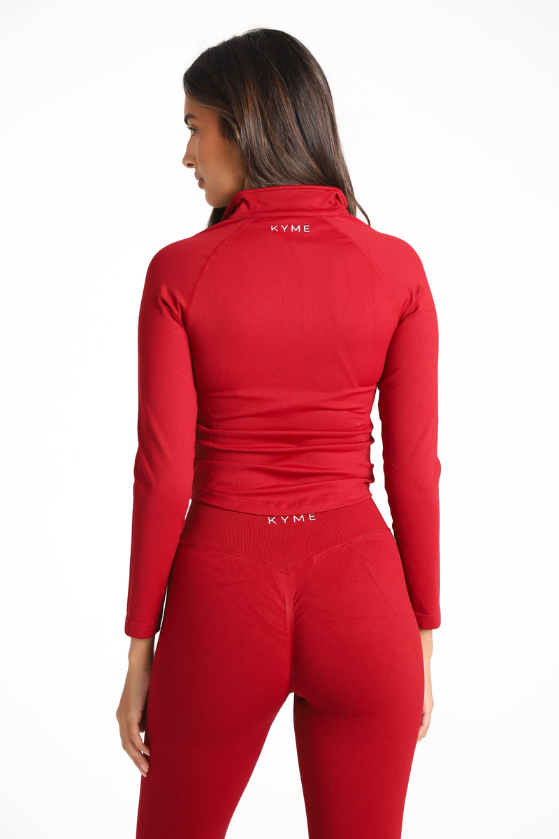 SCULPT™  Zip Jacket - Ruby